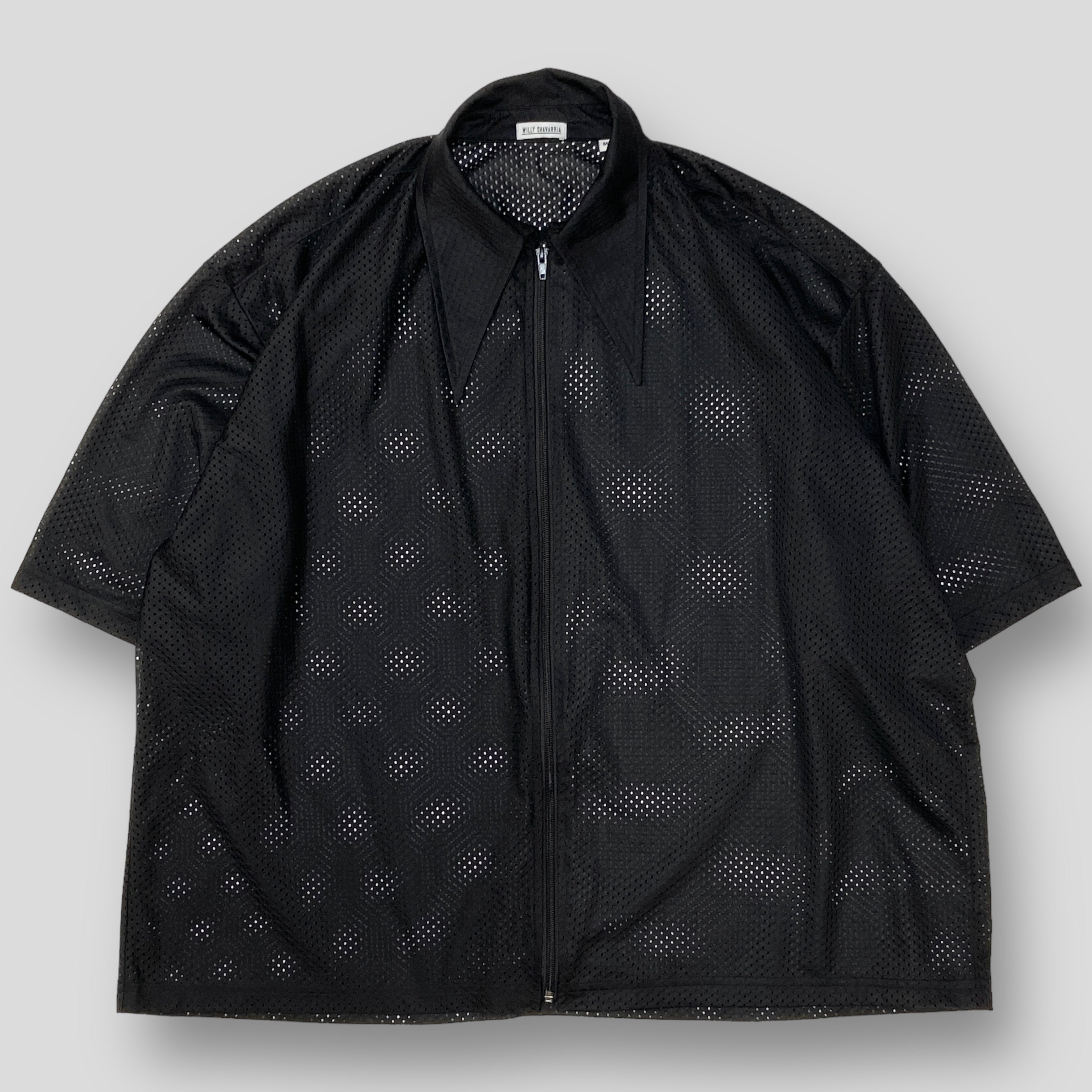 WILLY CHAVARRIA MESH ZIP SHIRT - シャツ