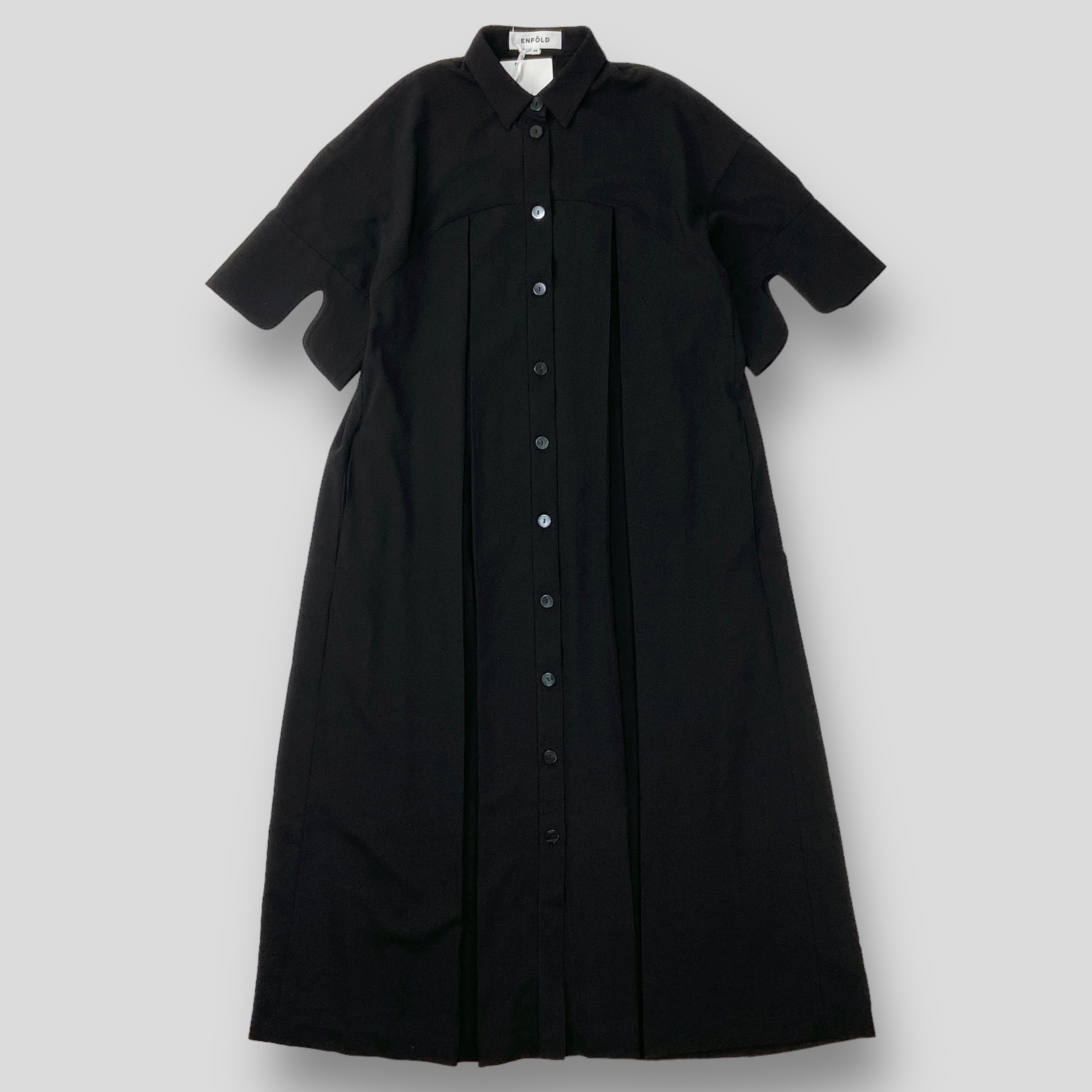 ENFOLD / エンフォルド 2023AW WIDE-BOX-PLEATS DRESS 300GA733-2210