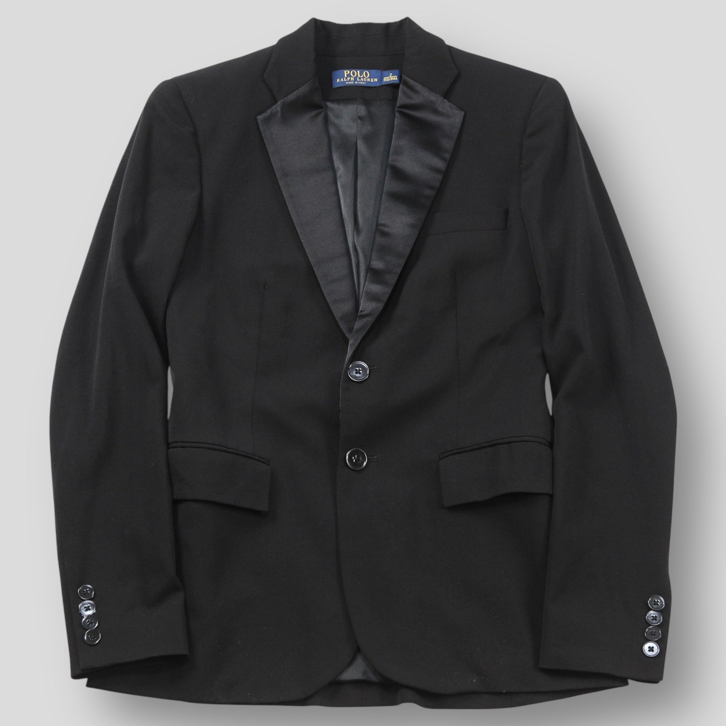【新品】PORO RALPH LAUREN タキシードカラージャケット POLO RALPH LAUREN / ポロ・ラルフローレン イタリア製 ウールツイル