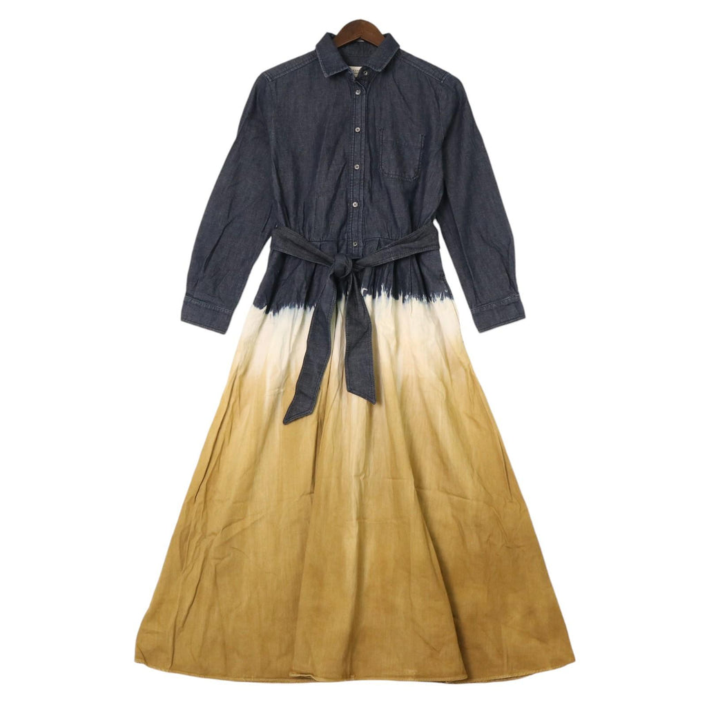 Weekend Max Mara Dorina タイダイデニムシャツドレス 44 Weekend Max Mara Dorina タイダイデニムシャツドレス 44