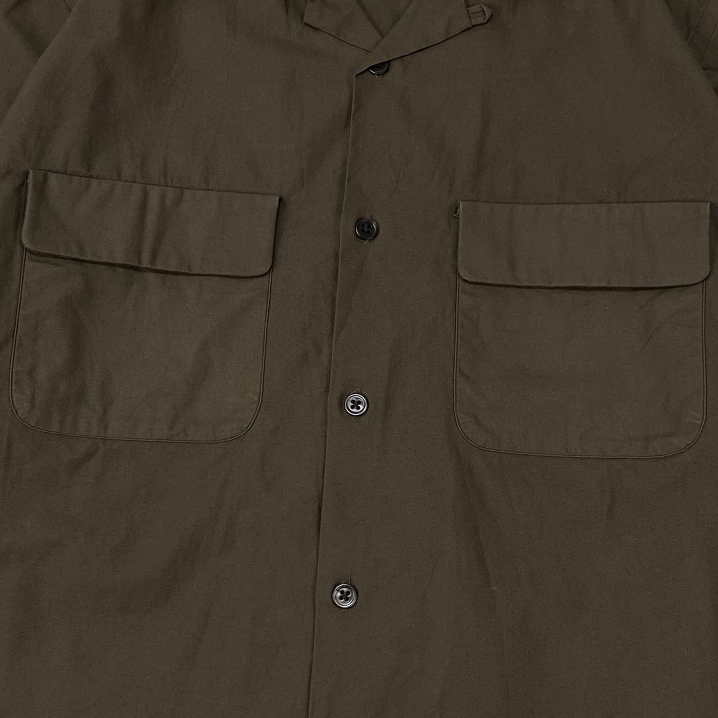 2020AW SEMI OPEN COLLAR SHIRTS (ORGANIC COTTON BACK SATIN) RRS1002 L