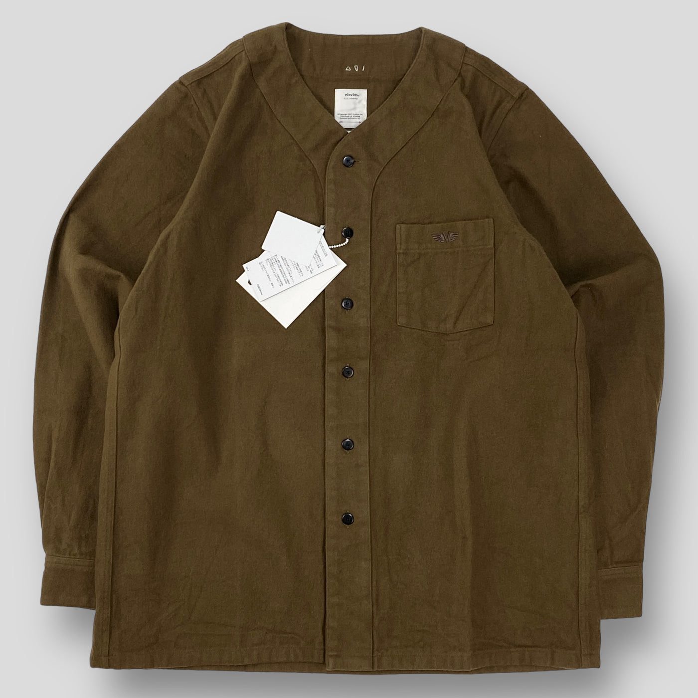 【新品】2019AW FREE EDGE SHIRT BASEBALL COLLAR 0119205011017 2