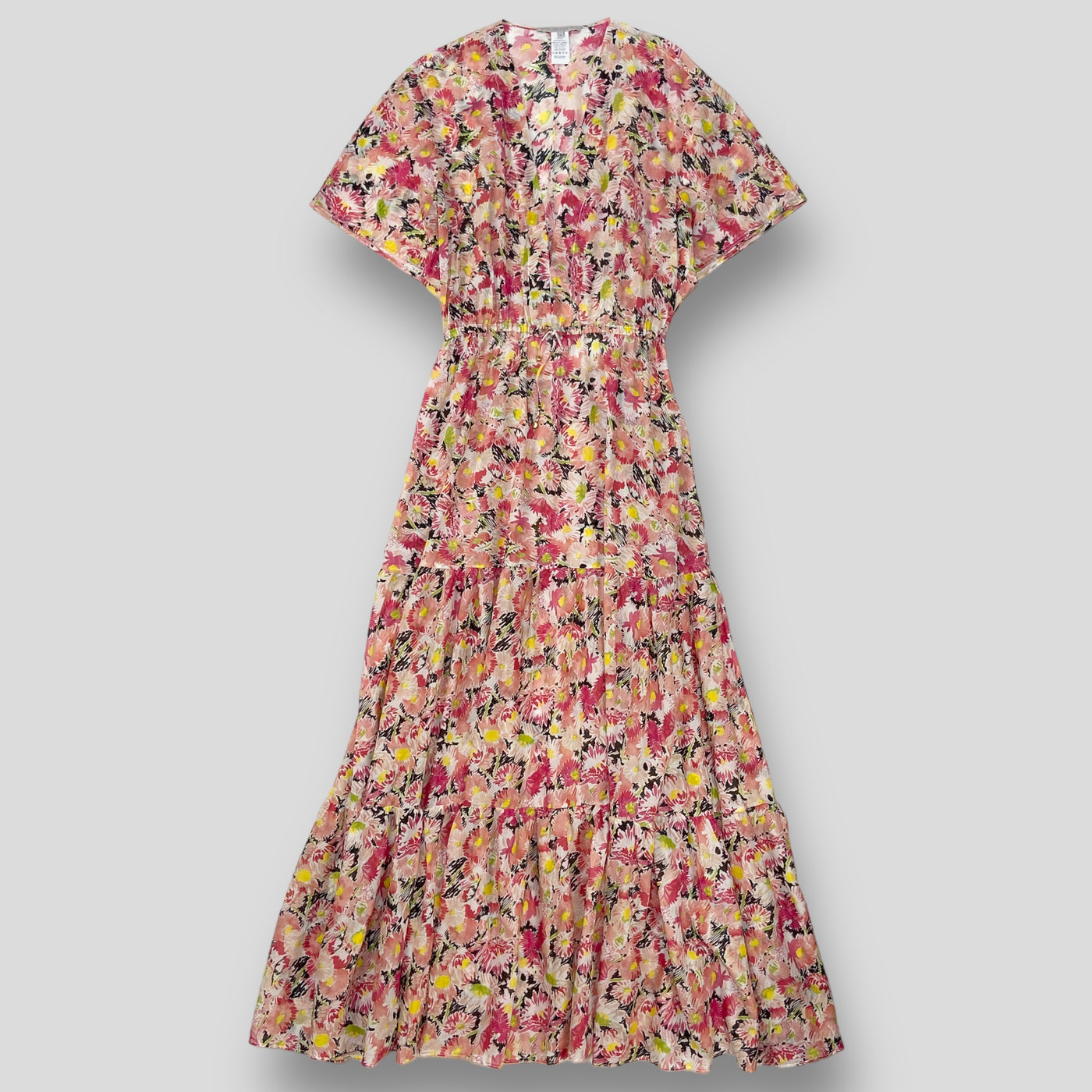 WATERCOLOUR FLORAL BEACH DRESS S7AJ21290 L