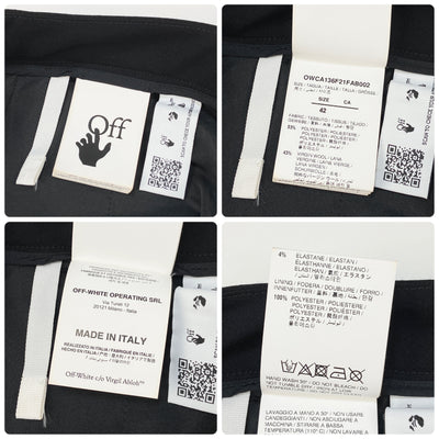 2021AW スリットヘム スリムフィットパンツ OWCA136F21FAB002 42