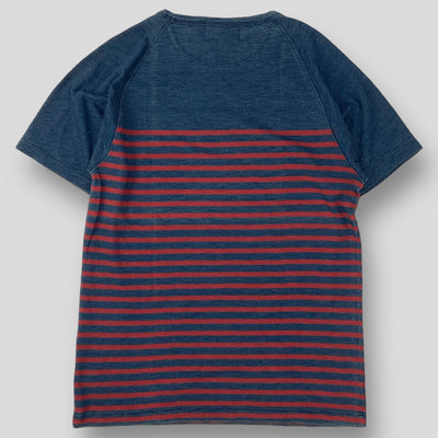 インディゴボーダー コットンスラブラグランTシャツ MNRRKNI1N810010 S