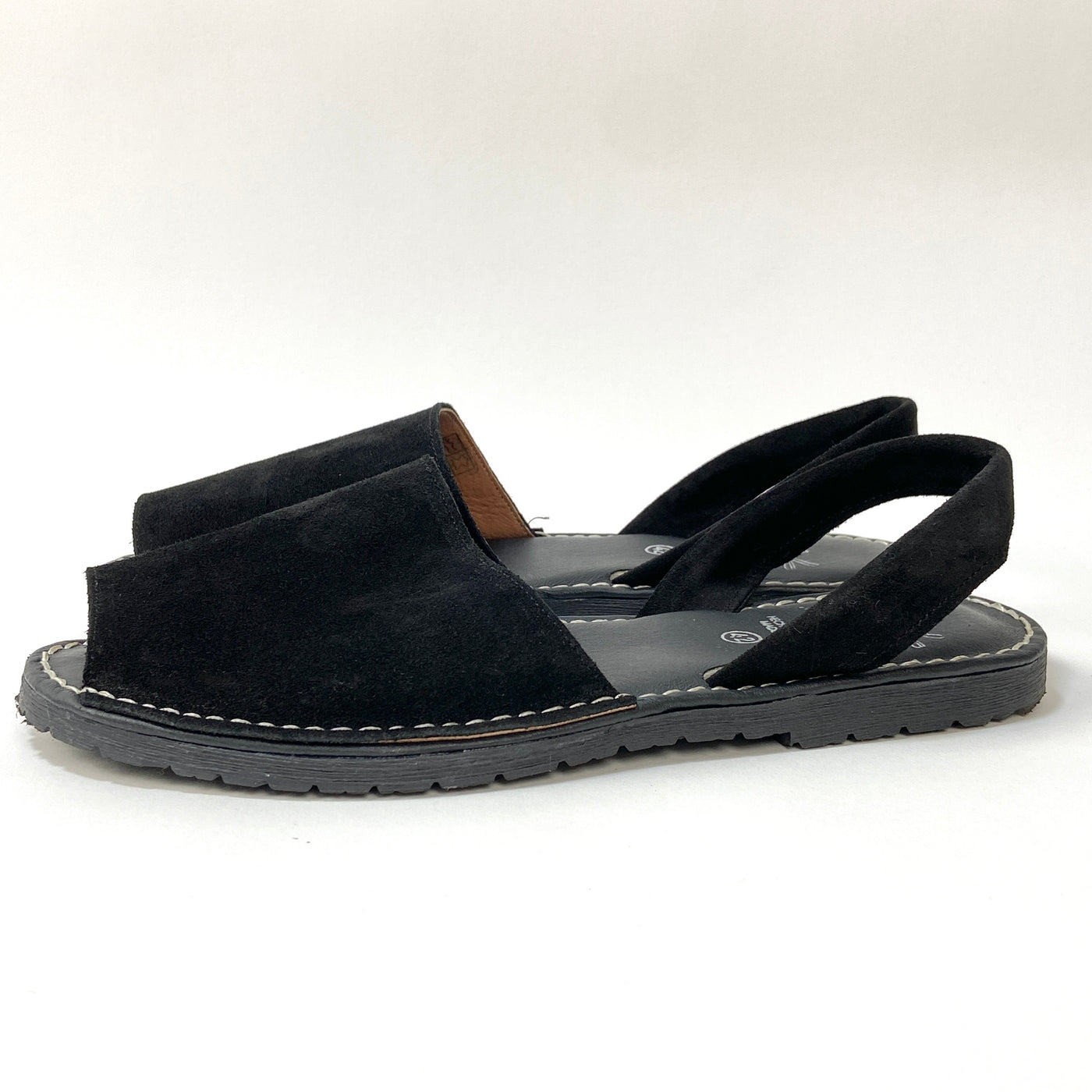 2023SS スエード メノルカ サンダル 21-33-0001-232 42 BLACK