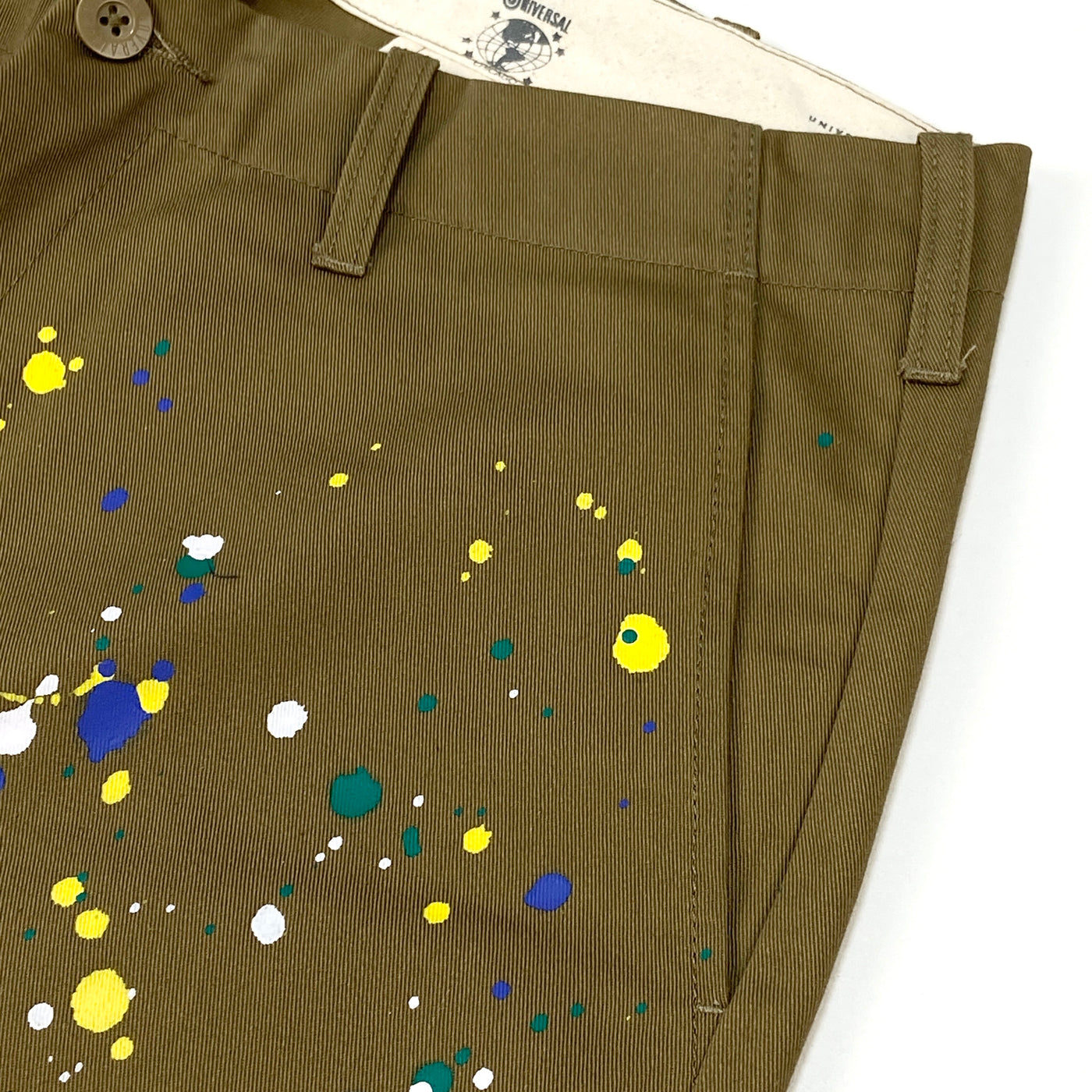 2021AW 別注 HAND PAINT WIDE TROUSERS GMS-11160 XL BEIGE