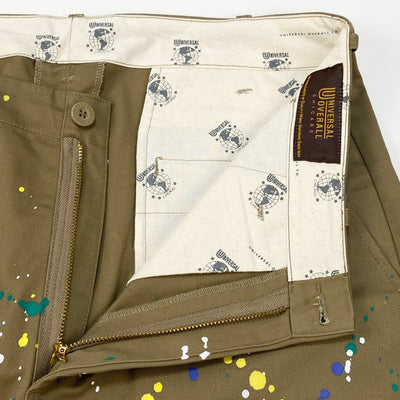 2021AW 別注 HAND PAINT WIDE TROUSERS GMS-11160 XL BEIGE