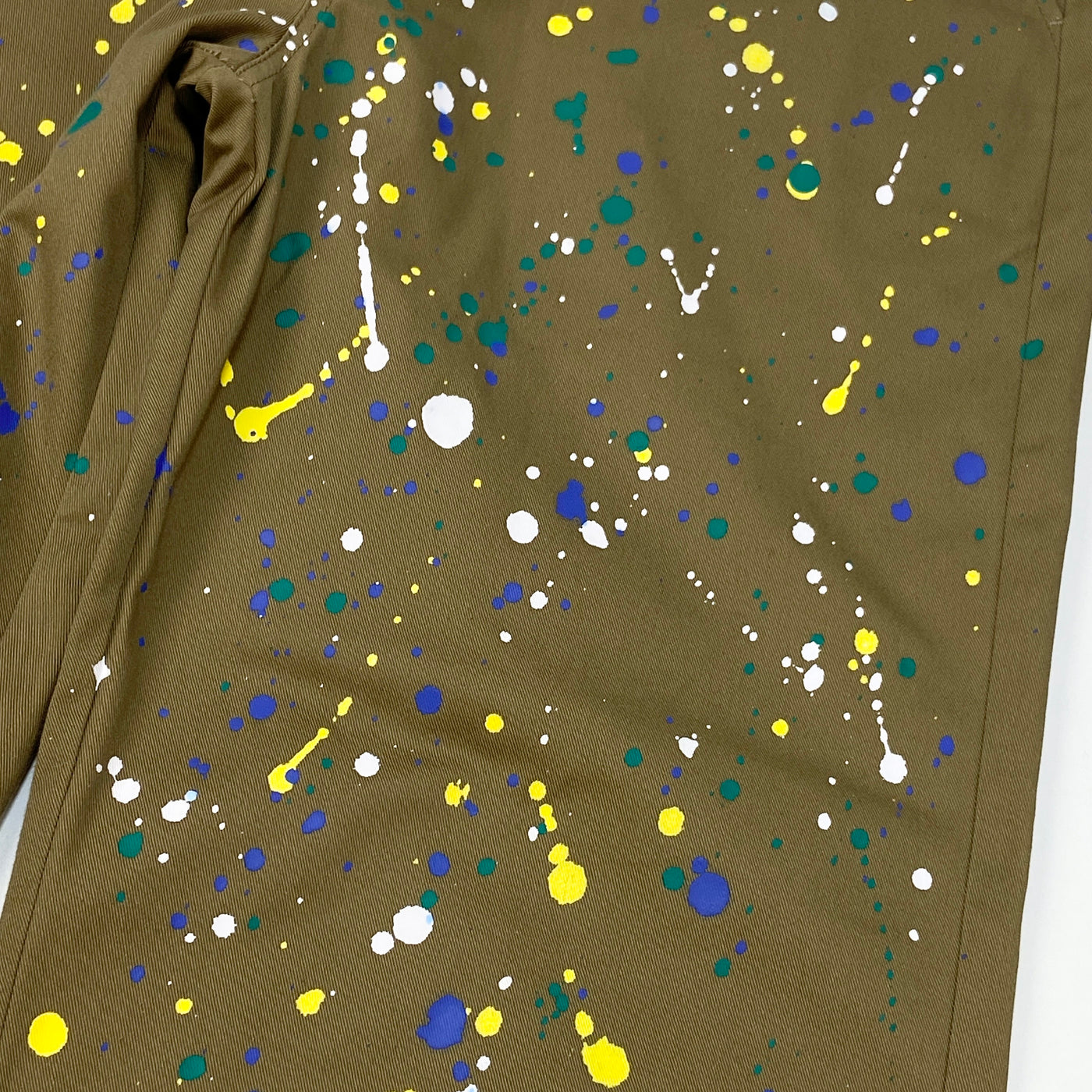 2021AW 別注 HAND PAINT WIDE TROUSERS GMS-11160 XL BEIGE