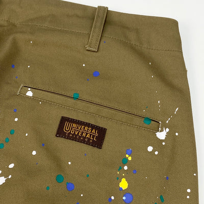 2021AW 別注 HAND PAINT WIDE TROUSERS GMS-11160 XL BEIGE