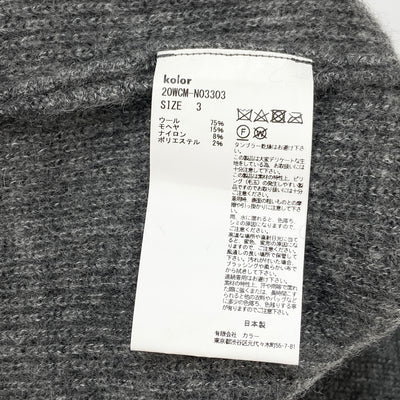 2020AW アーガイル×ファインウール タートルネックニット 20WCM-N03303 3