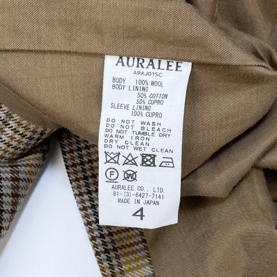 2019AW WOOL SERGE CHECK JACKET A9AJ01SC 4