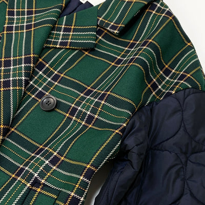 2019AW グレンチェック ロングPコート 300CA330-3000 36