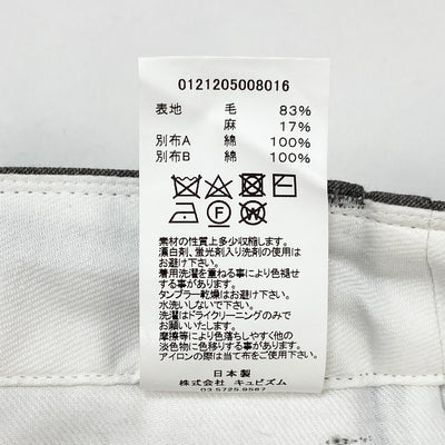【新品】2021AW CHINO PANTS HW TAPER (W/L) 0121205008016 3 GREY
