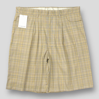 【新品】2023SS Two-tuck Wide Shorts Souvenir Check FR0301-M4040 36