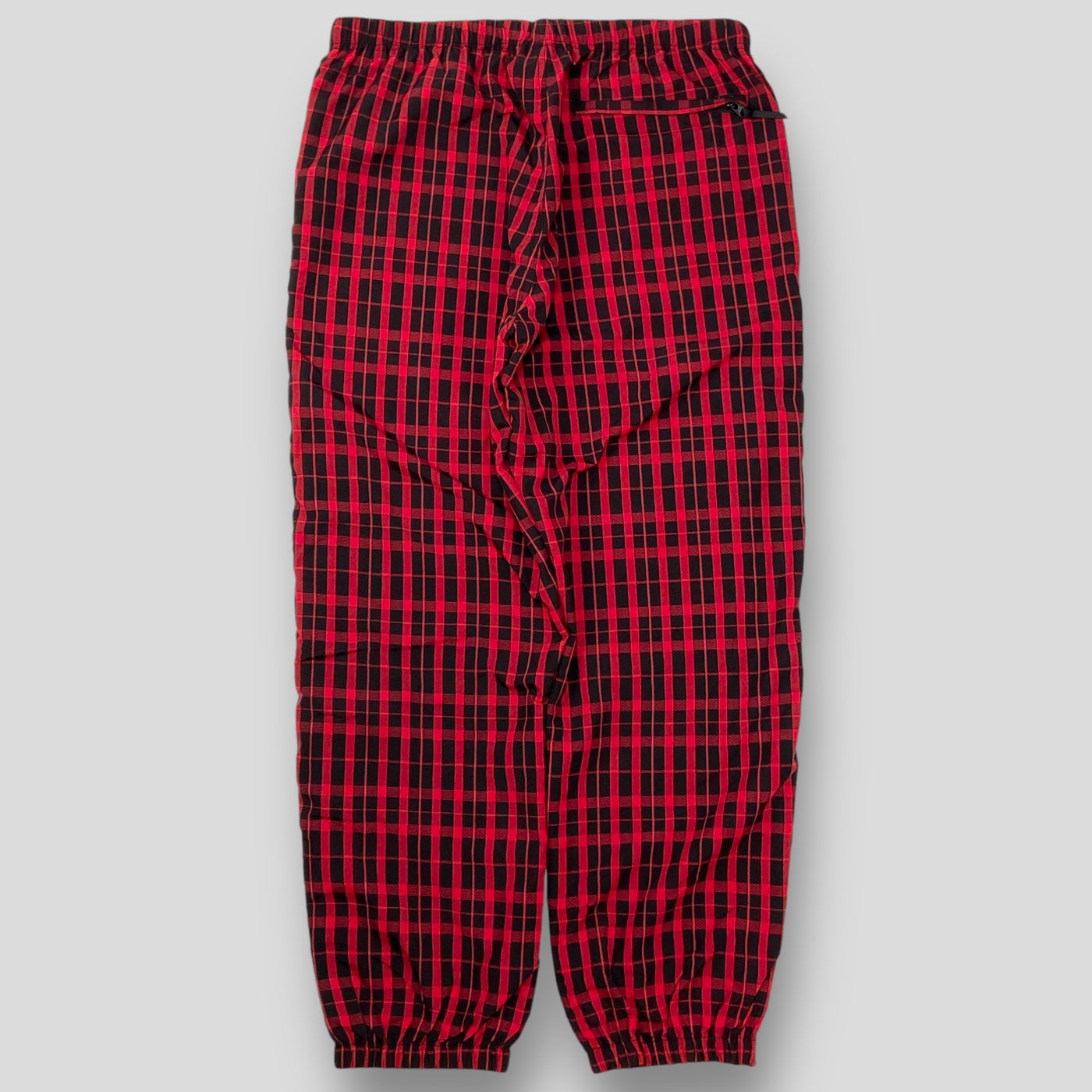 【新品】2018AW Nylon Plaid Track Pant M Red