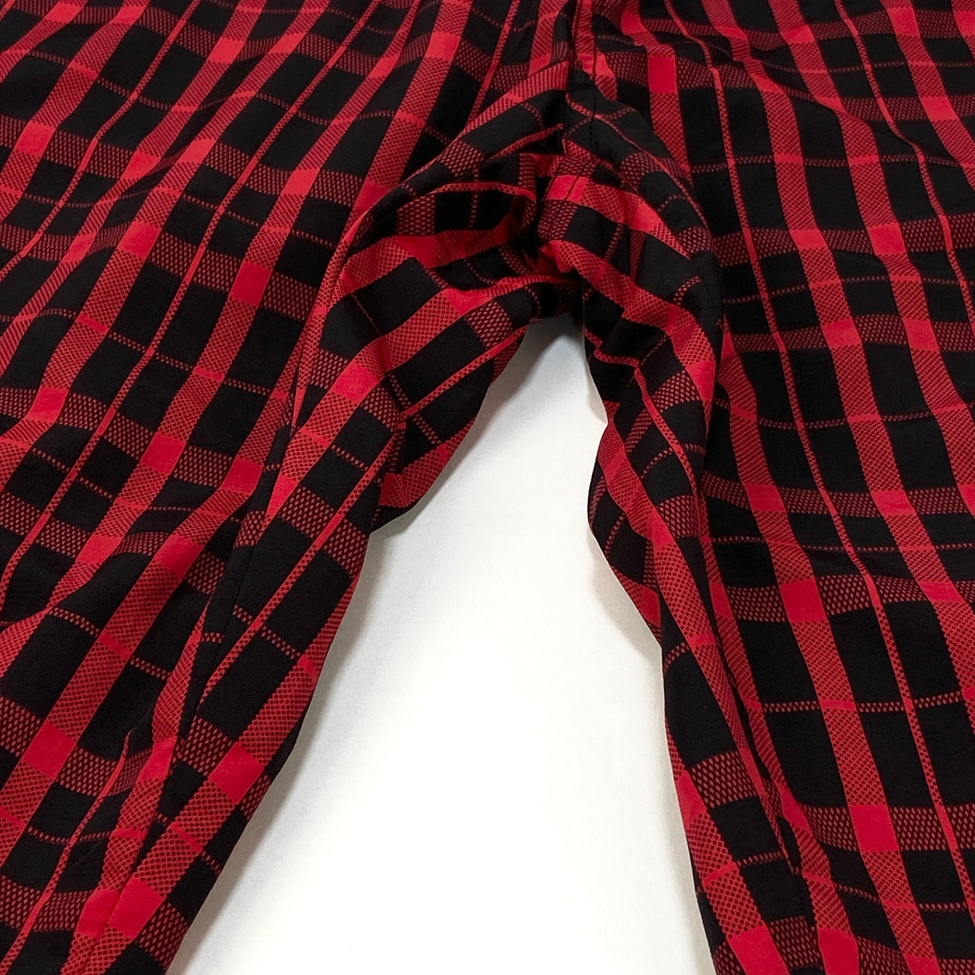 【新品】2018AW Nylon Plaid Track Pant M Red