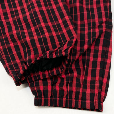 【新品】2018AW Nylon Plaid Track Pant M Red