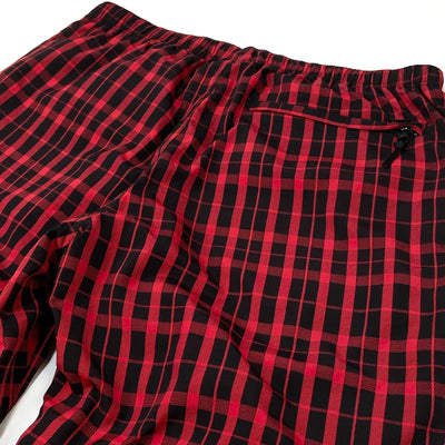 【新品】2018AW Nylon Plaid Track Pant M Red