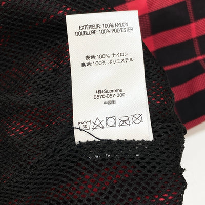 【新品】2018AW Nylon Plaid Track Pant M Red