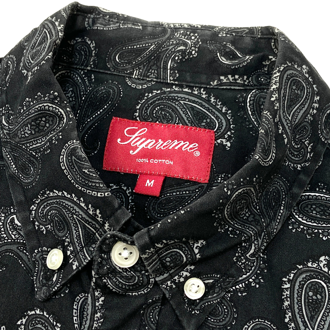 2013AW Paisley Shirt M Black