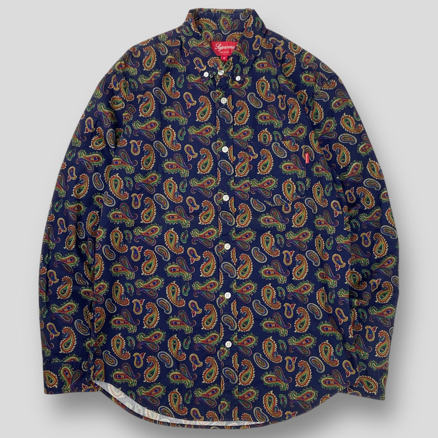 2013AW Paisley Shirt M Navy