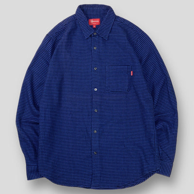 2016AW Houndstooth Flannel Shirt M