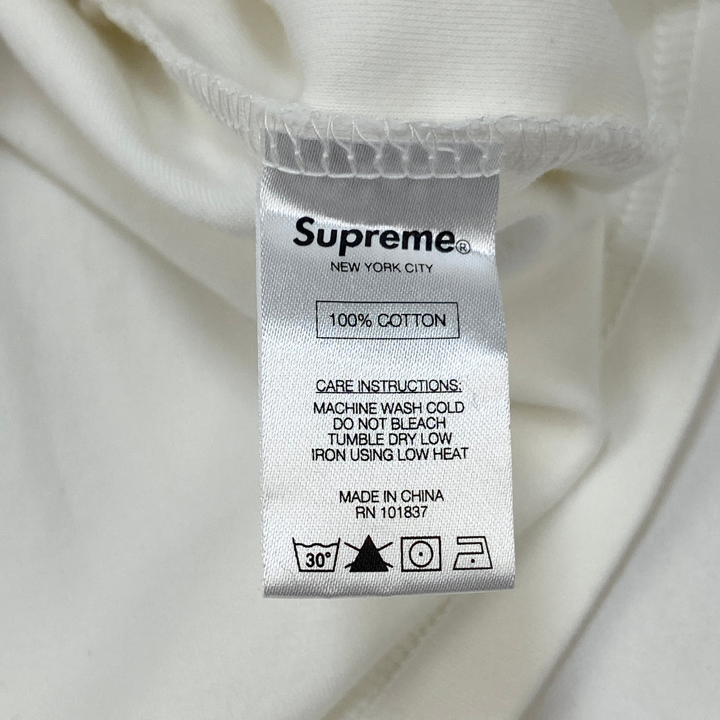 2016AW Solid L/S Turtleneck M White