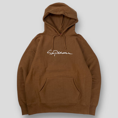 2018AW Classic Script Hooded Sweatshirt M