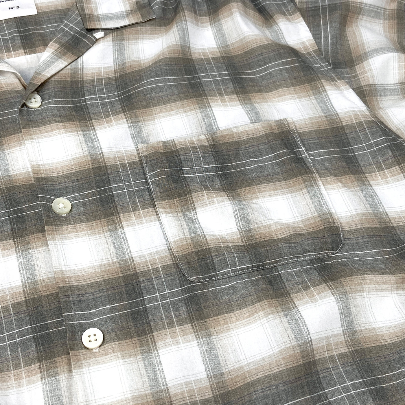 2024SS L/S ORG OMBRE CHECK SHIRT 'EWAN' 24SB1719 3