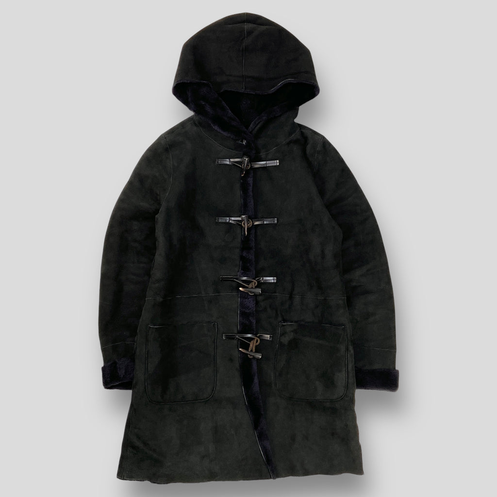 unknown アンノウンムートンシープスキンダッフルコート