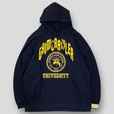 2022SS Destroyed Oversized Hoodie Grimcrawler University 221-M178 M