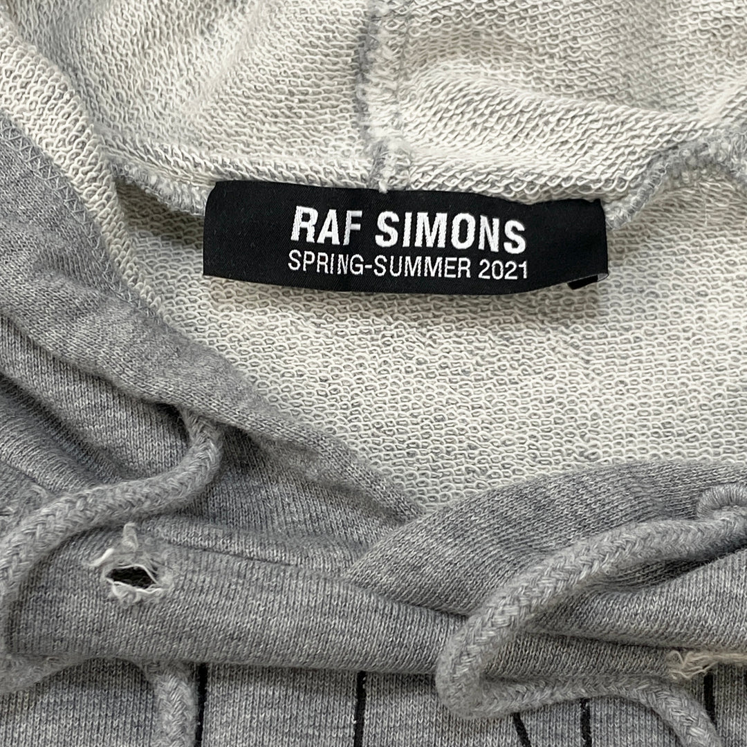 RAF SIMONS Destroyed Oversized Hoodie Welcome Home Collage 211