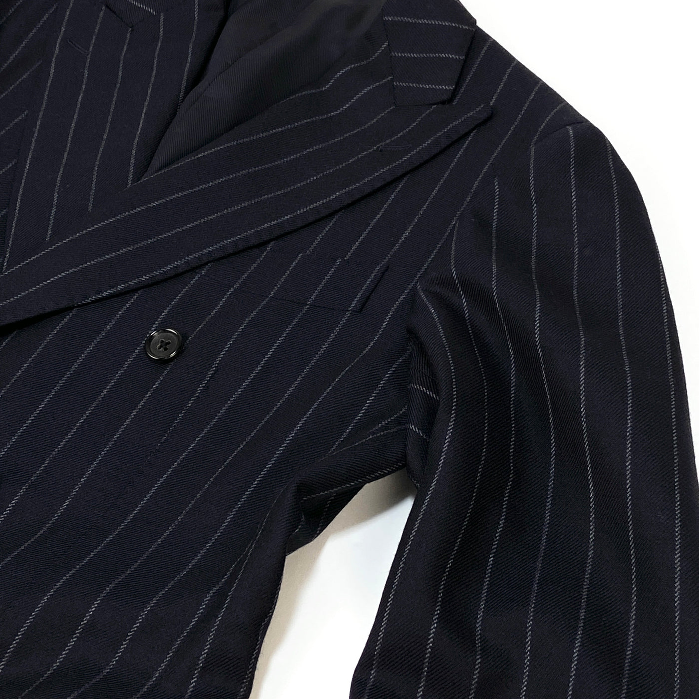 2020AW DORMEUIL チョークストライプ 6ボタン ダブルブレスト スーツ 24-17-0748-015 48