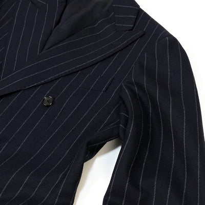 2020AW DORMEUIL チョークストライプ 6ボタン ダブルブレスト スーツ 24-17-0748-015 48