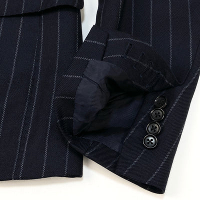 2020AW DORMEUIL チョークストライプ 6ボタン ダブルブレスト スーツ 24-17-0748-015 48