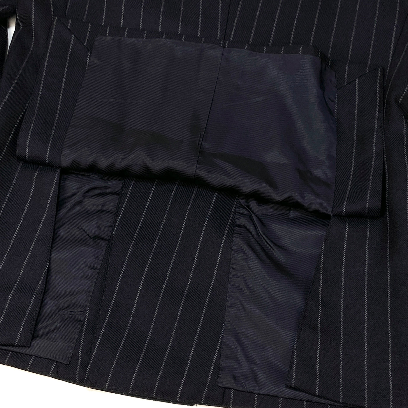 2020AW DORMEUIL チョークストライプ 6ボタン ダブルブレスト スーツ 24-17-0748-015 48