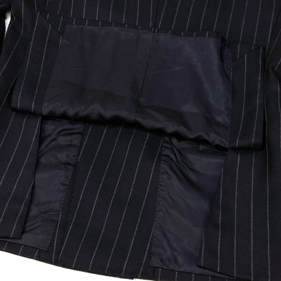 2020AW DORMEUIL チョークストライプ 6ボタン ダブルブレスト スーツ 24-17-0748-015 48