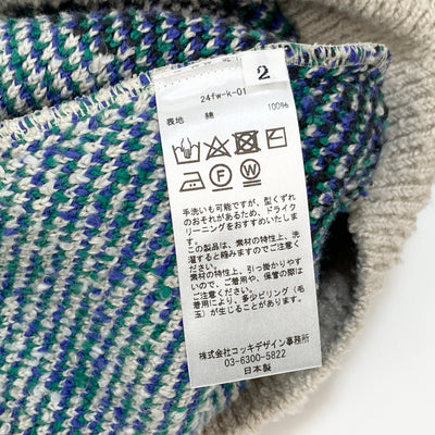 【新品】2024AW Intarsia-knit jumper 24fw-k-01 2