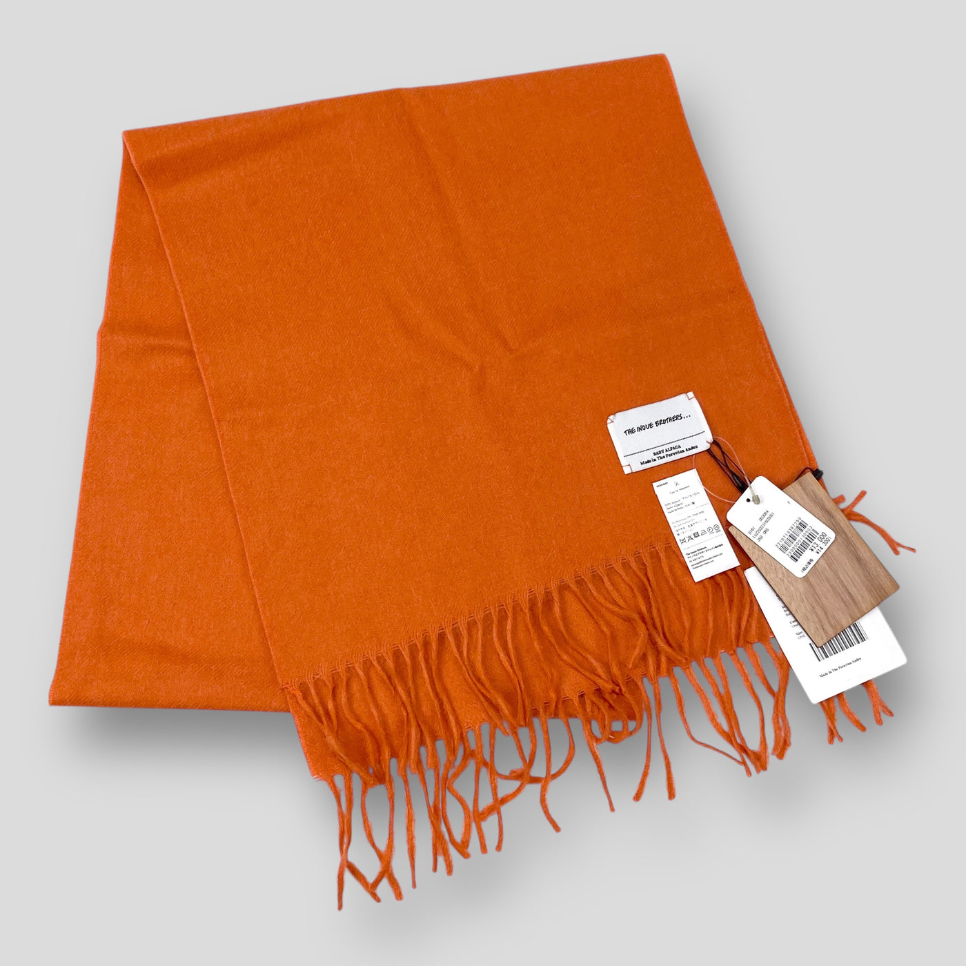 【新品】2023AW Brushed Scarf Baby Alpaca 35x180 TIB23-AL2001ML