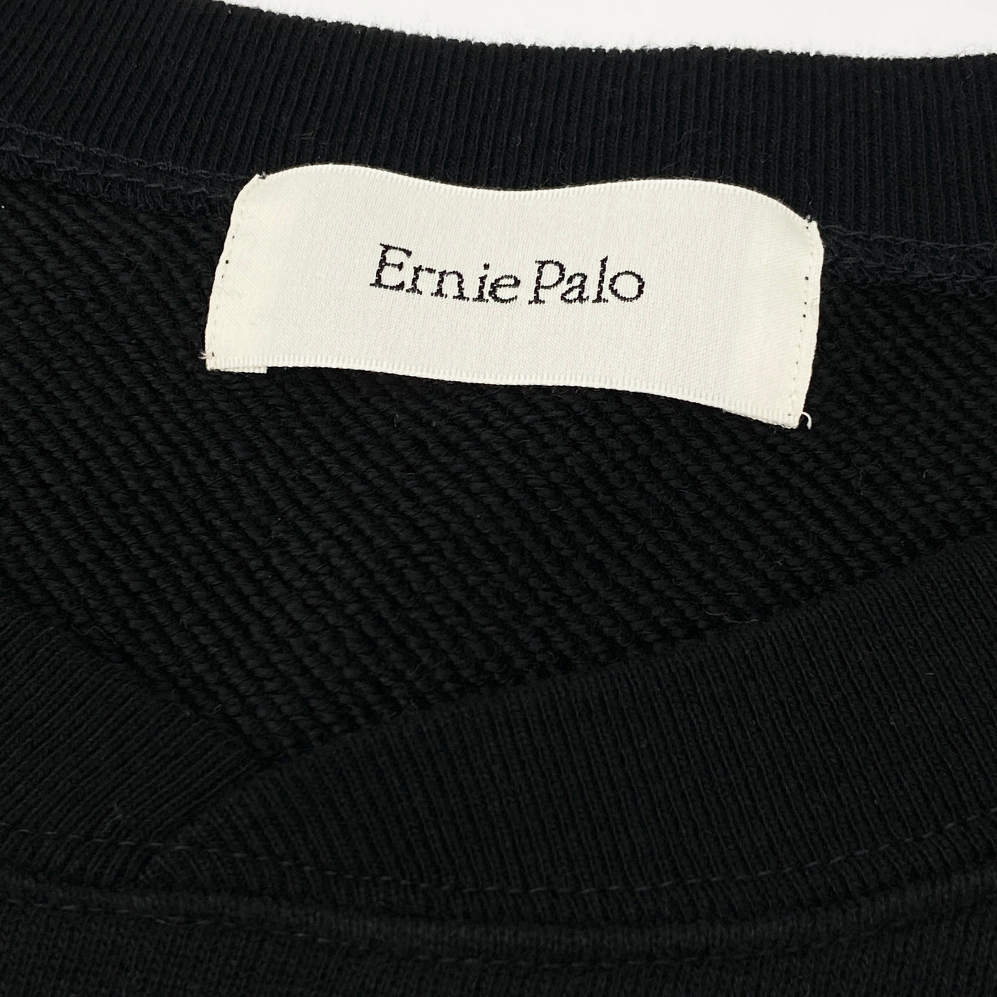 2023AW edition 06 'E' Crew Neck Sweat EP06CT05 50 BLACK