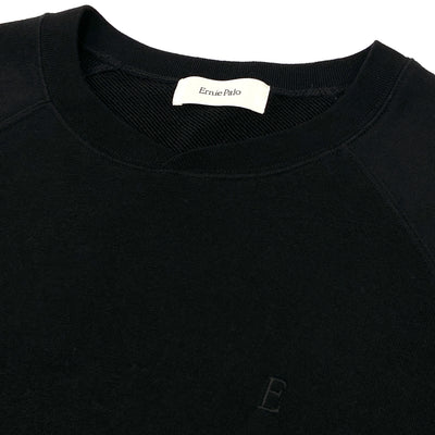 2023AW edition 06 'E' Crew Neck Sweat EP06CT05 50 BLACK