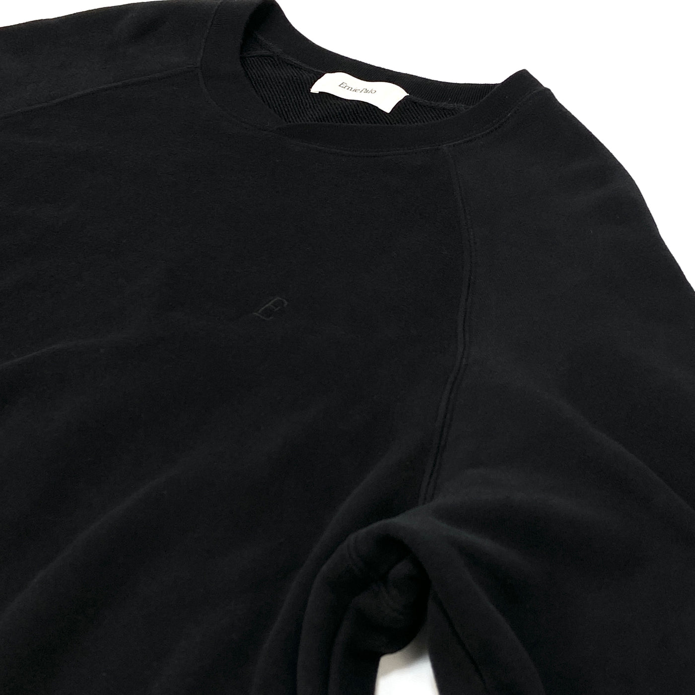 2023AW edition 06 'E' Crew Neck Sweat EP06CT05 50 BLACK