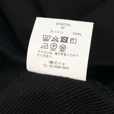 2023AW edition 06 'E' Crew Neck Sweat EP06CT05 50 BLACK