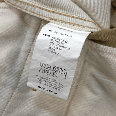 2019SS Tapered Trousers FSW-19-PT_01 M Beige