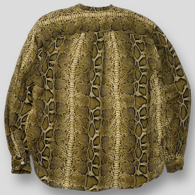 2018AW パイソンプリント レーヨン バンドカラーシャツ 18A020E / 78-01-86-01007 36