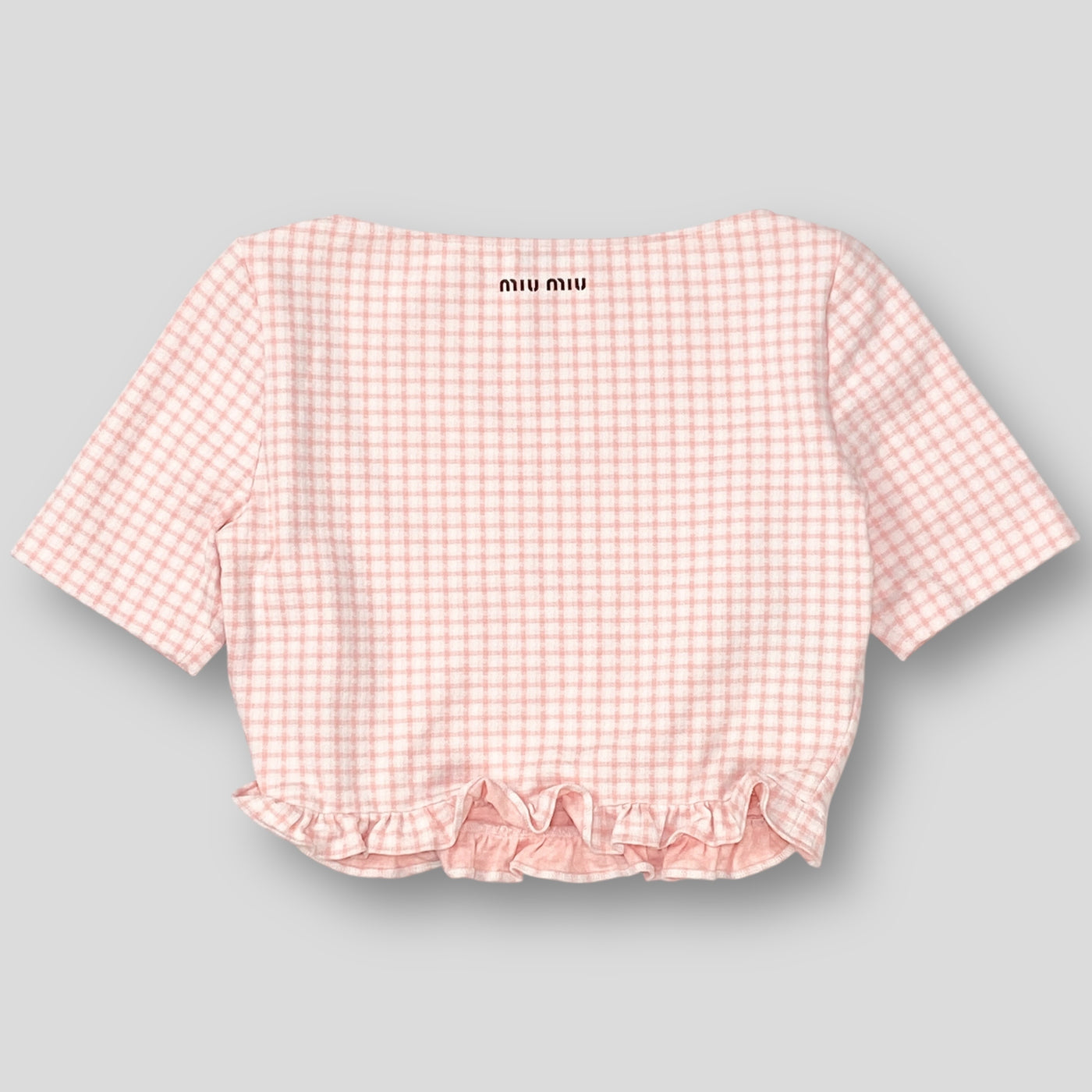 2022SS Check Cropped Top MT1741 1GEV F0E18 42