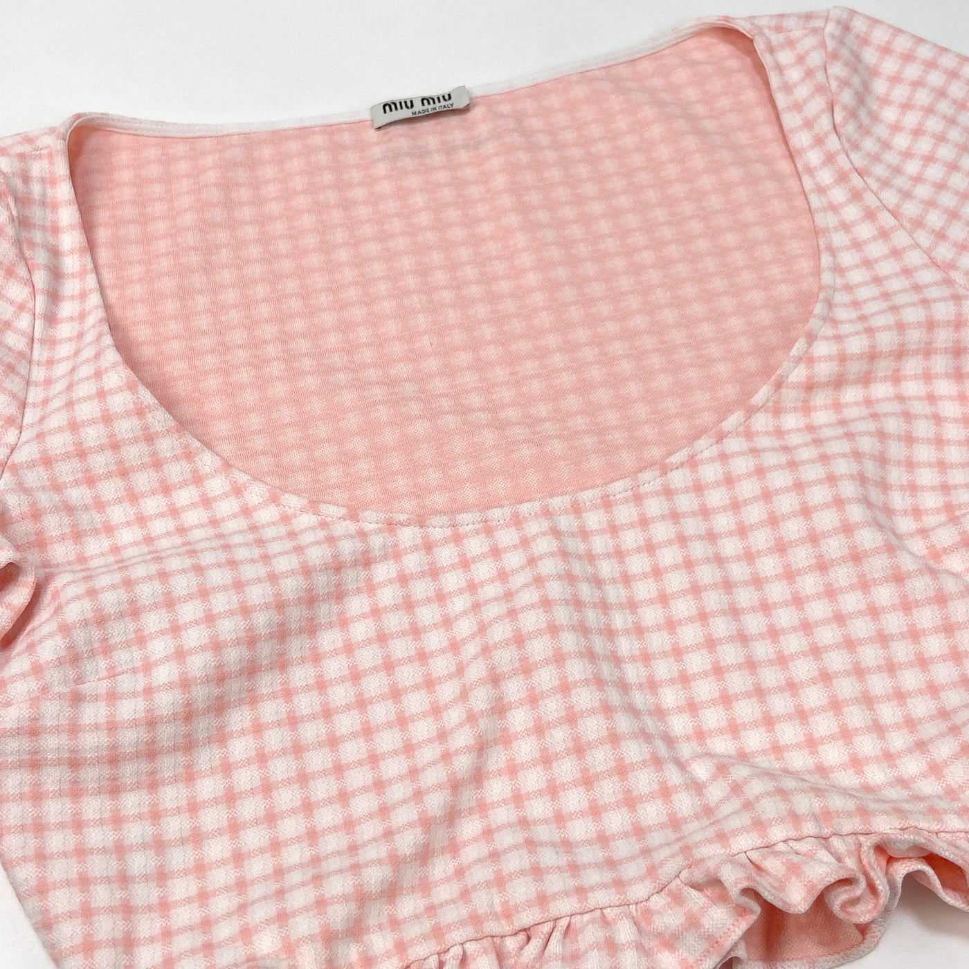 2022SS Check Cropped Top MT1741 1GEV F0E18 42
