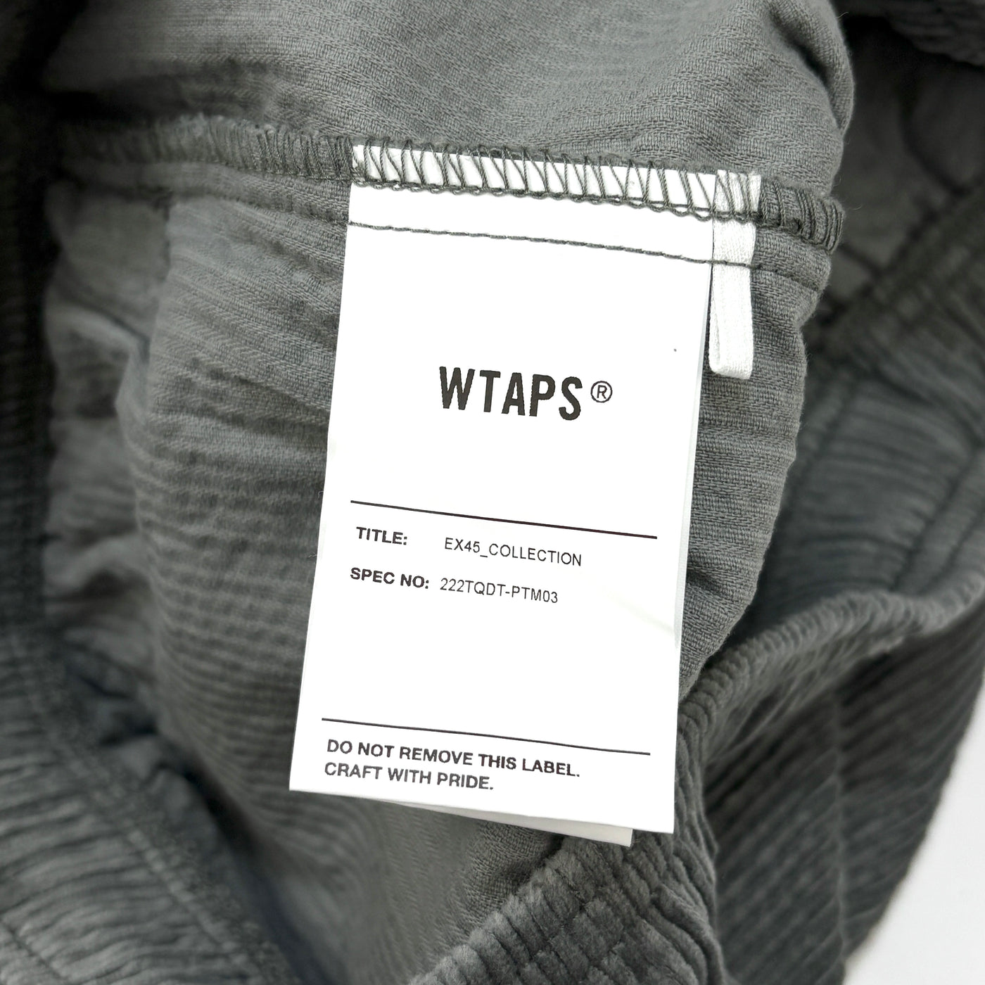 2022AW SEAGULL 04 / TROUSERS / COTTON. CORDUROY. WUT 222TQDT-PTM03 03(L)