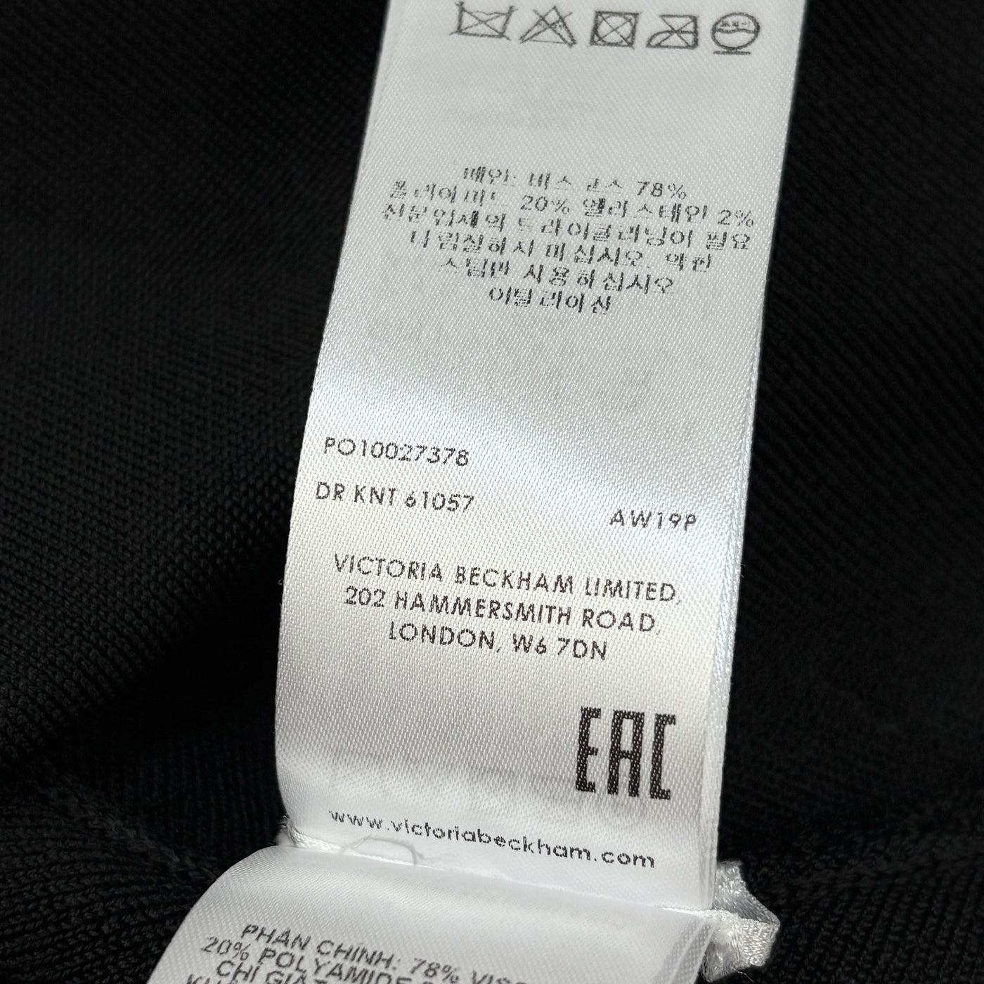 2019AW ストレッチニット バッククロス ノースリーブドレス DR KNT 61057 PO10027378
